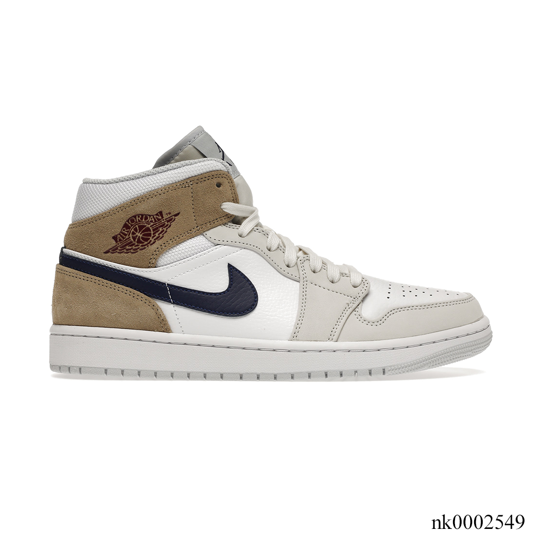 AJ 1 Mid Tan Suede Shoes Sneakers – nk0002549