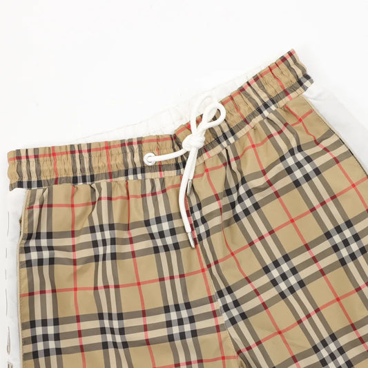 BUR Vintage Check Logo Panel Shorts - 376 - bbr0000376 image 2