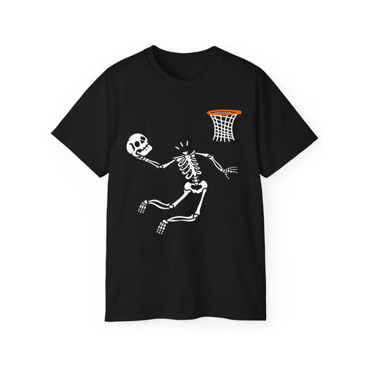 Halloween Basketball Skeleton T-Shirt – POD0016 image 0