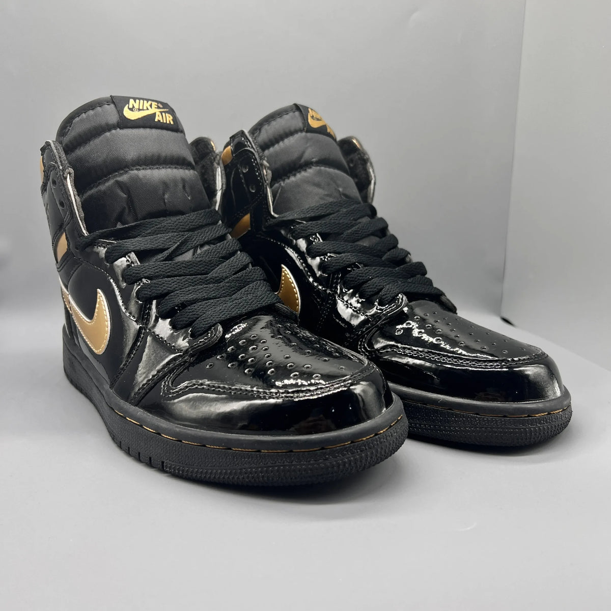 AJ 1 Retro High OG "Black Metallic Gold" Shoes Sneakers – nk0005530 image 7
