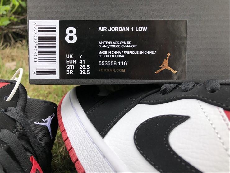 AJ 1 Low Black Toe Shoes Sneakers – nk0000732
