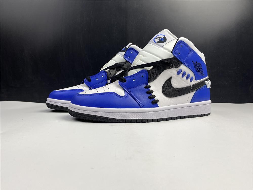 AJ1 Mid SE “Game Royal” White Blue Black Shoes Sneakers – nk0001420