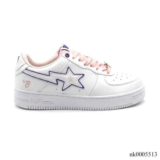 A Bathing Ape Bape Sta BAPY White Pink Shoes Sneakers - nk0005513 image 0