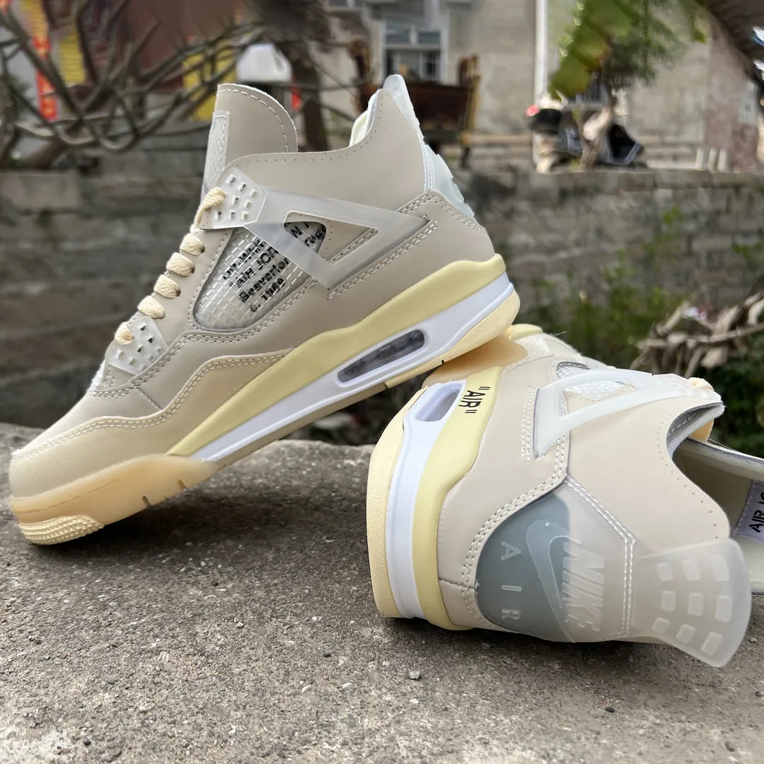 OW x AJ 4 Sail Shoes Sneakers – nk0001339