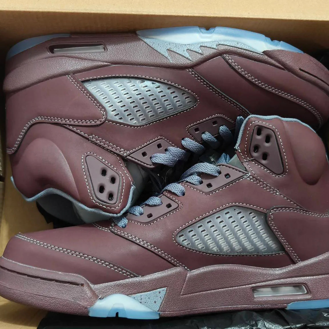 AJ 5 Burgundy Shoes Sneakers – nk0003082