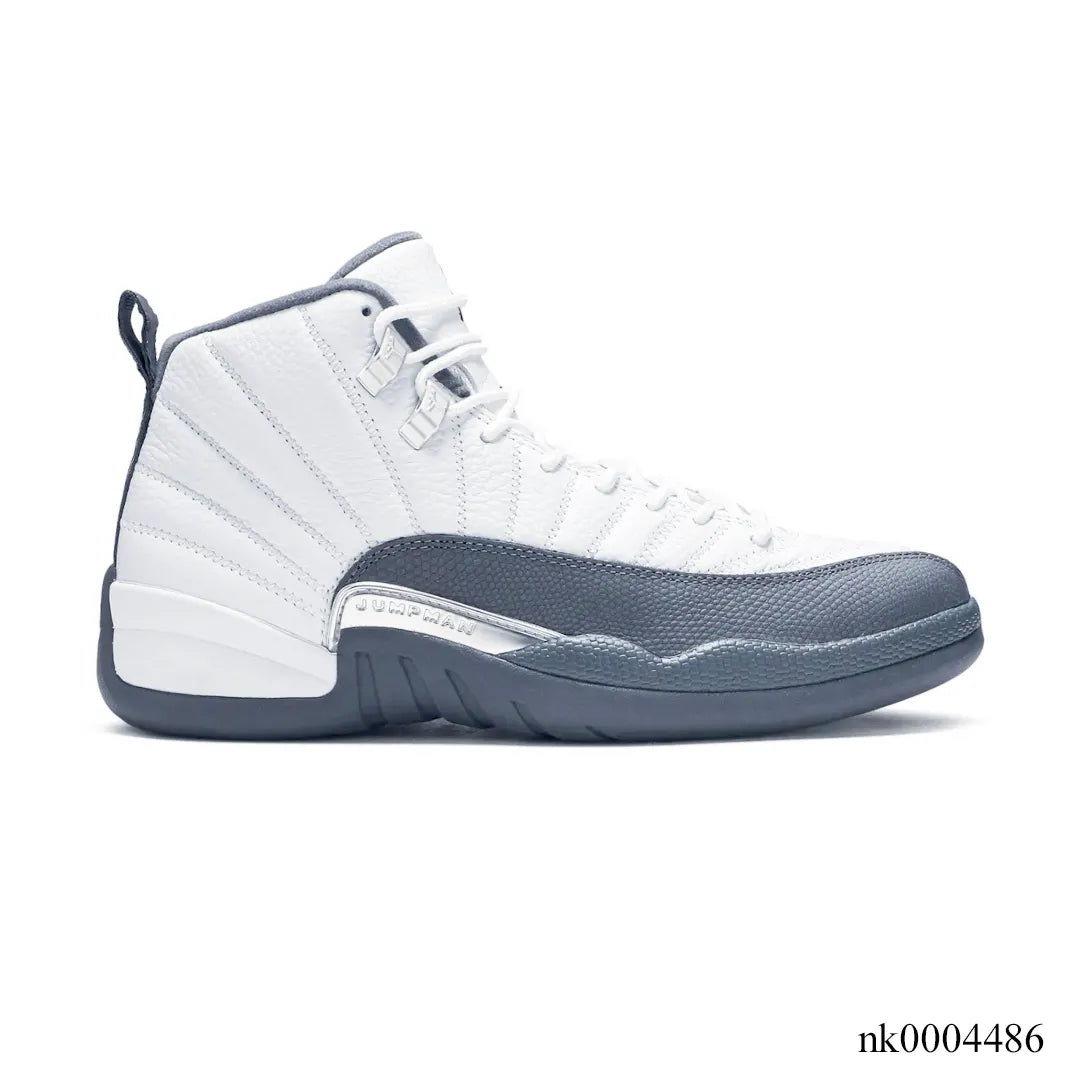 AJ 12 White Dark Grey Shoes Sneakers – nk0004486