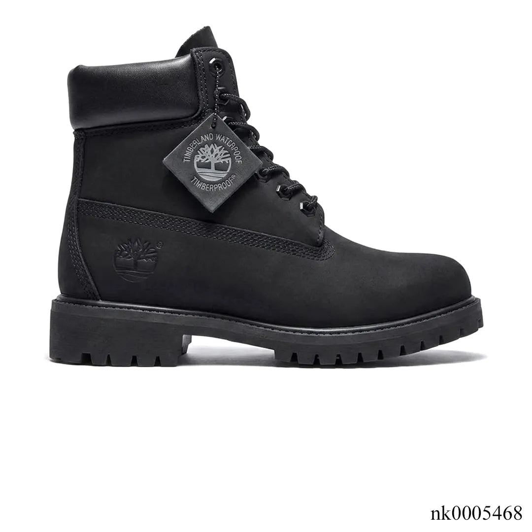 TBL 6 Inch Classic Waterproof Boot Wide ‘Black Nubuck’ Shoes Sneakers – nk0005468