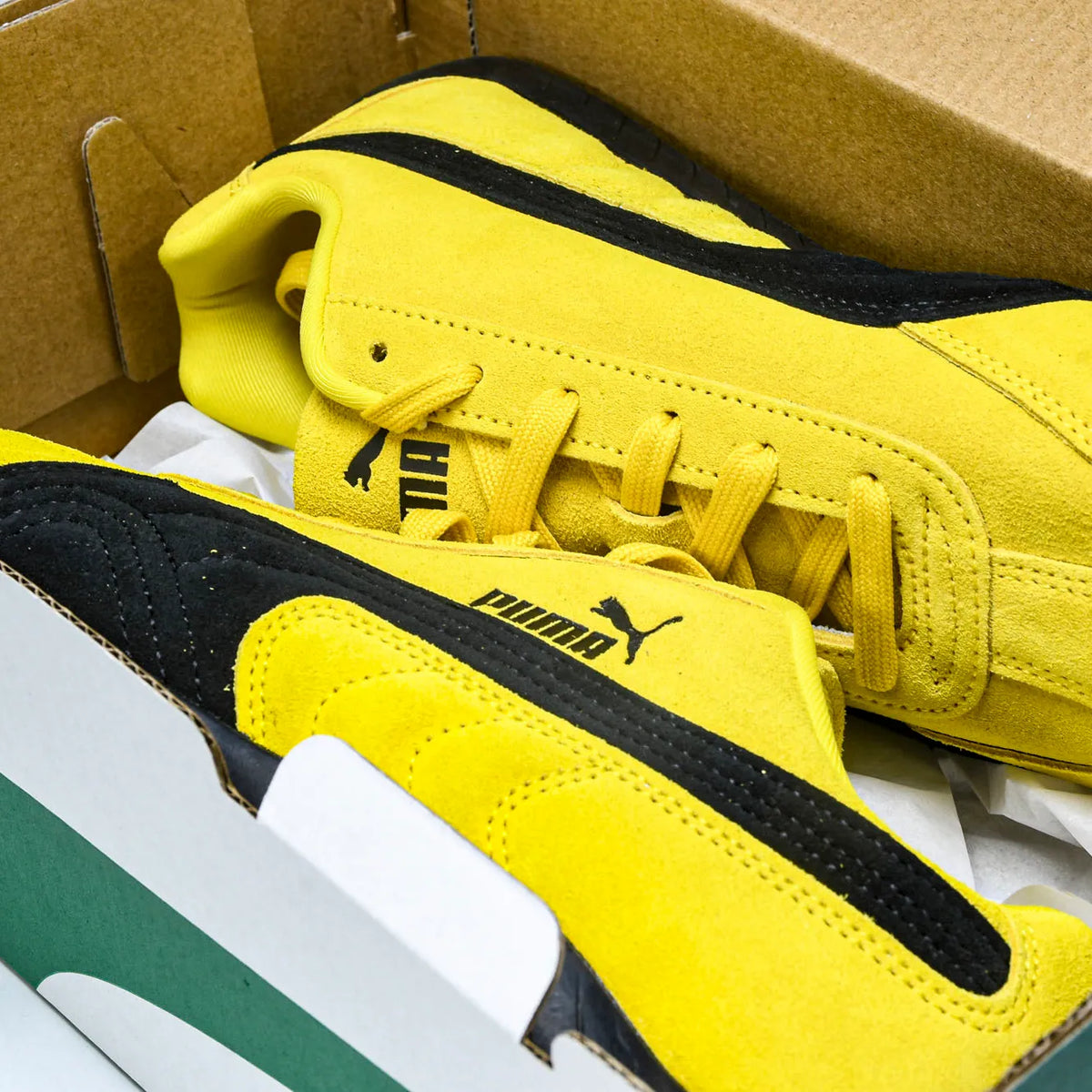 PM Speedcat OG Pelé Yellow Black Shoes Sneakers – pm0000016