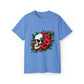 Flower Skull T-Shirt - Carolina Blue, S image