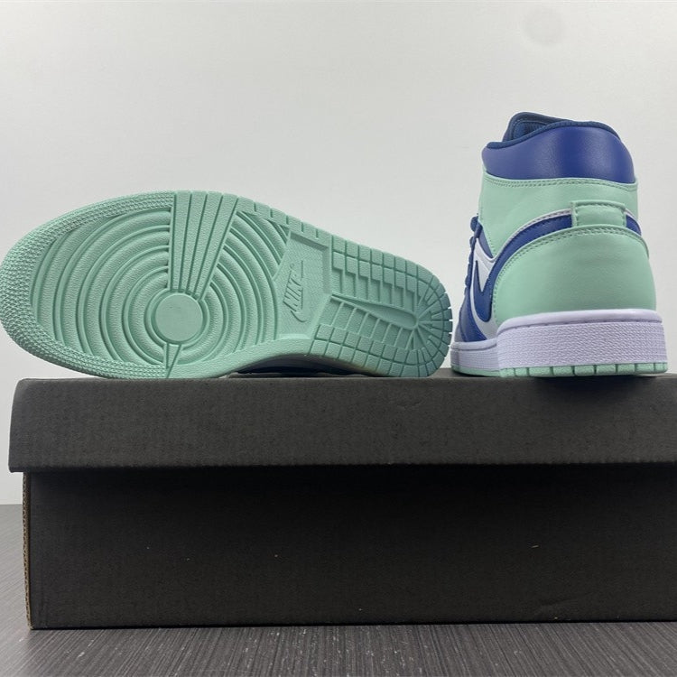 AJ  1 Mid Blue Mint Shoes Sneakers – nk0001998