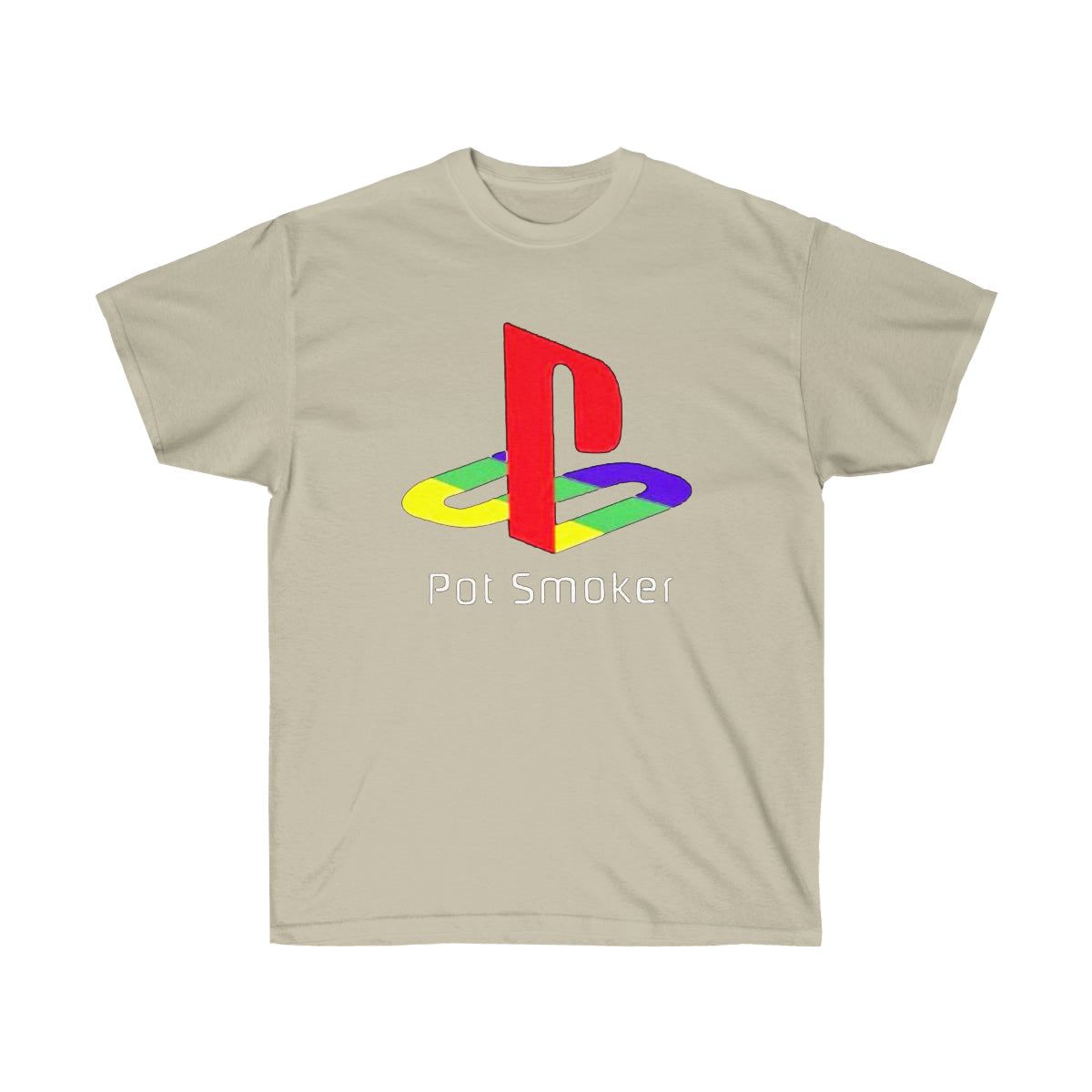 Pot Smoker Retro Men T-Shirt - Sand, 3XL image