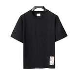 BUR Check Label T-Shirt in Black - 383 - bbr0000383 image 0