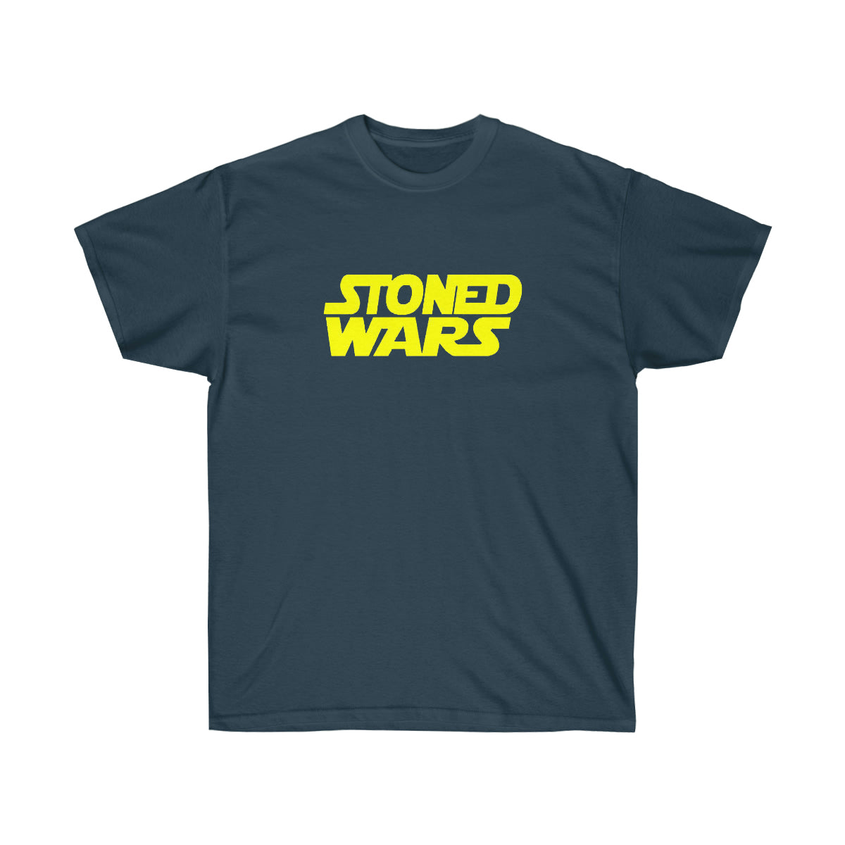 Stoned Yellow Wars Men T-Shirt - Blue Dusk, L image
