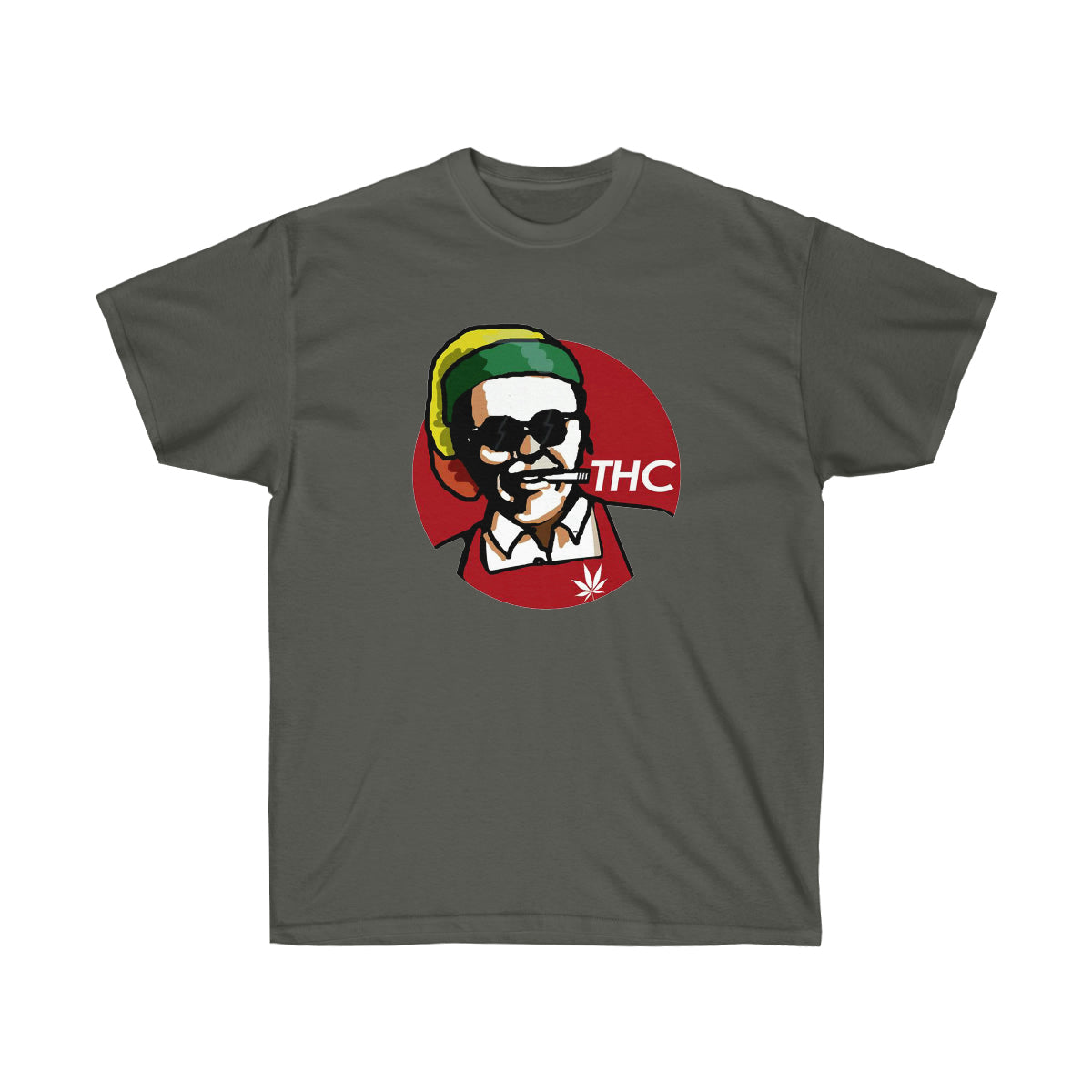 THC Red King Men T-Shirt - Charcoal, 3XL image