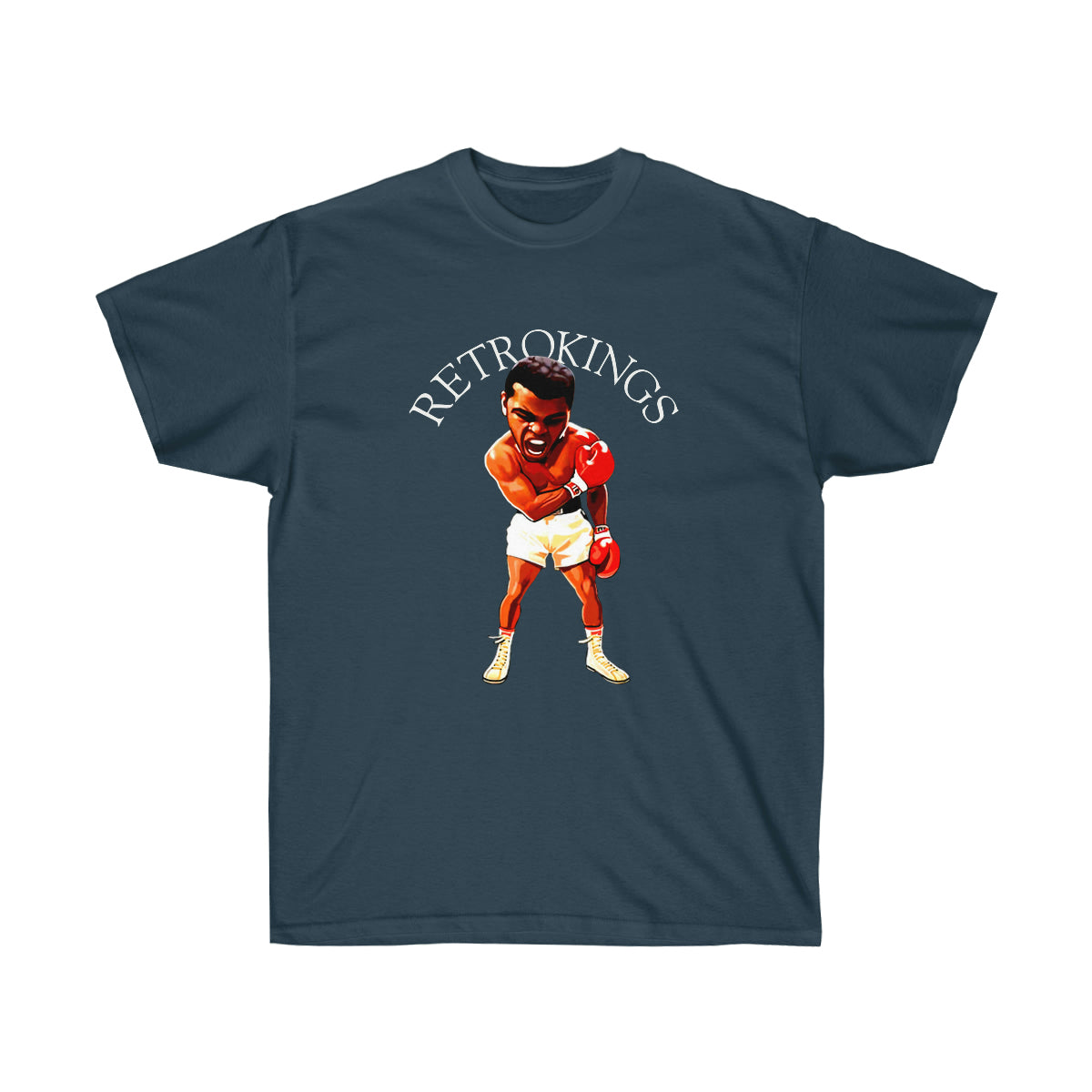 Rap Ali Retroking Men T-Shirt - Blue Dusk, M image