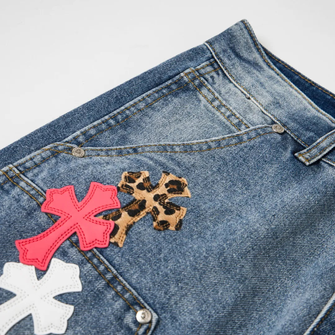 CH Cross Patch Jeans - CH0117 image 4