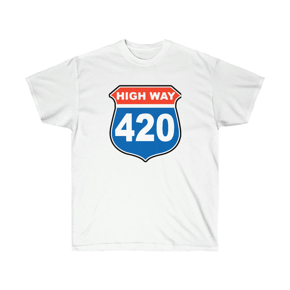 High Way 420 Men T-Shirt - White, 2XL image