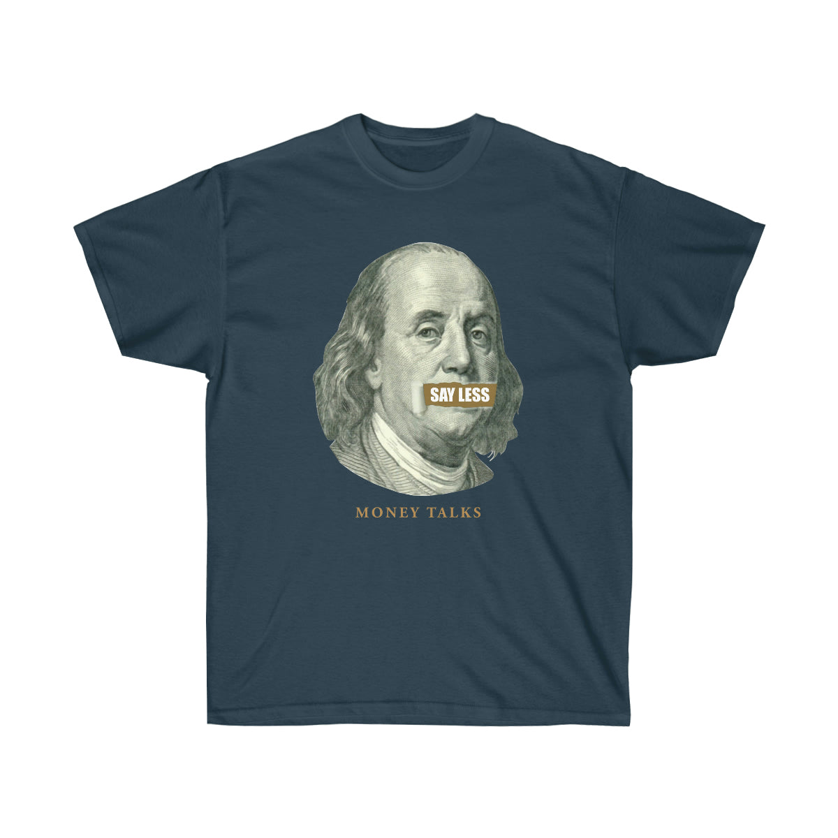 Say Less Money Talks Men T-Shirt - Blue Dusk, M image