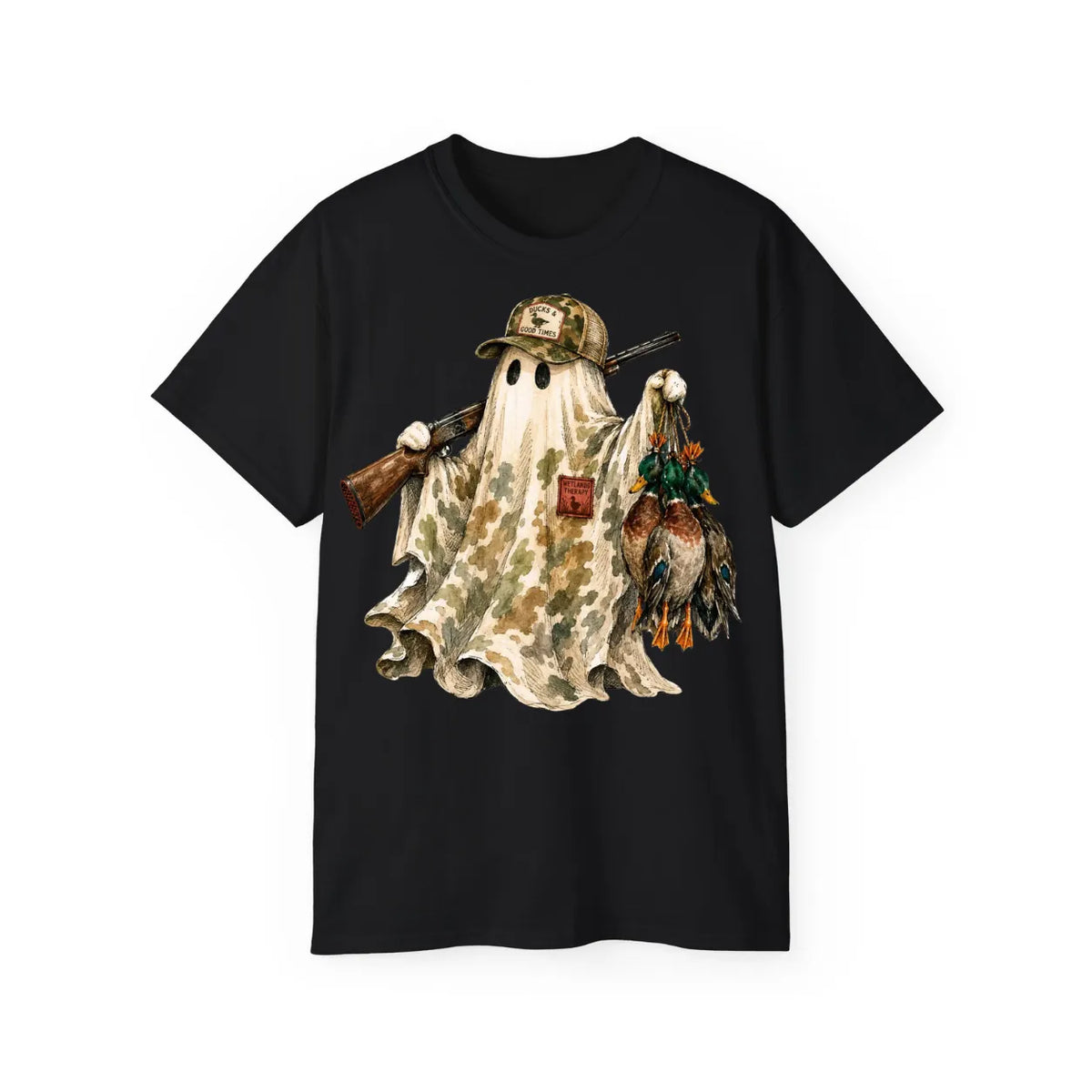 Hunting Season Spooky Camo Mallards T-Shirt - POD0005 image