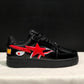 A Bathing Ape Bape Sta Low Shark Black Shoes Sneakers - nk0005517 image 3