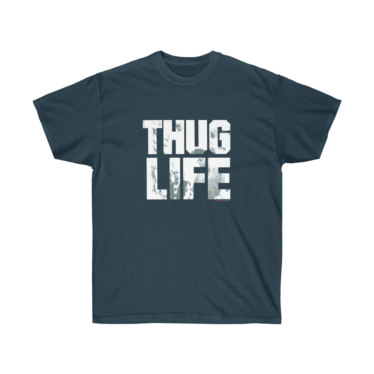 2Pac Thug Life Air Black Men T-Shirt - Blue Dusk, M image