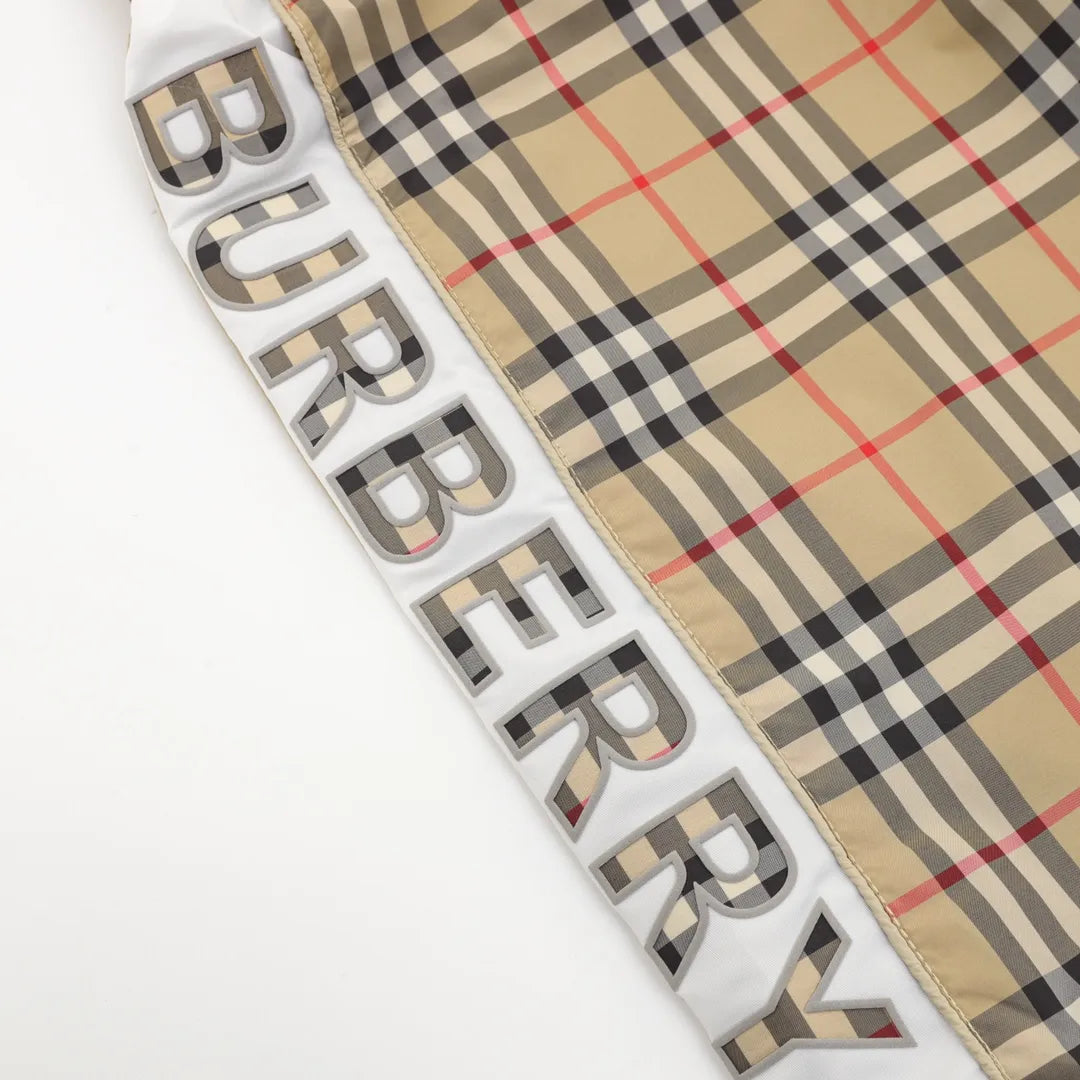 BUR Vintage Check Logo Panel Shorts - 376 - bbr0000376 image 3