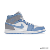 AJ 1 Mid University Blue Grey Shoes Sneakers – nk0002522