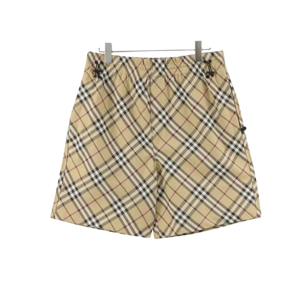 BUR Archive Check Knight Motif Shorts in Yellow - 378 - bbr0000378 image 0