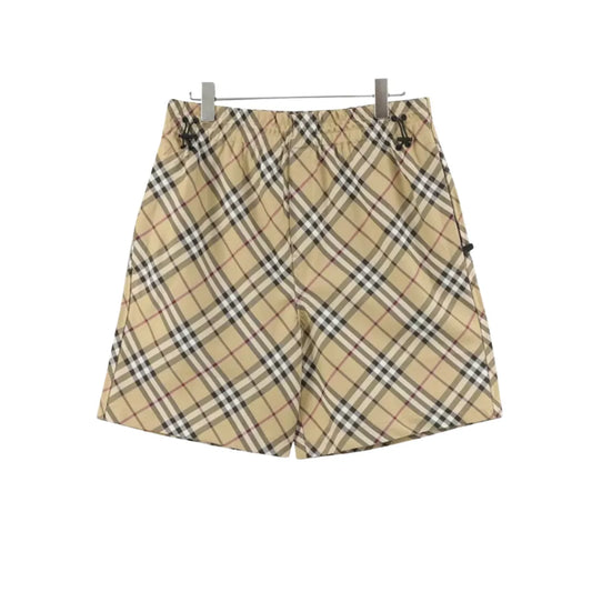 BUR Archive Check Knight Motif Shorts in Yellow - 378 - bbr0000378 image 0