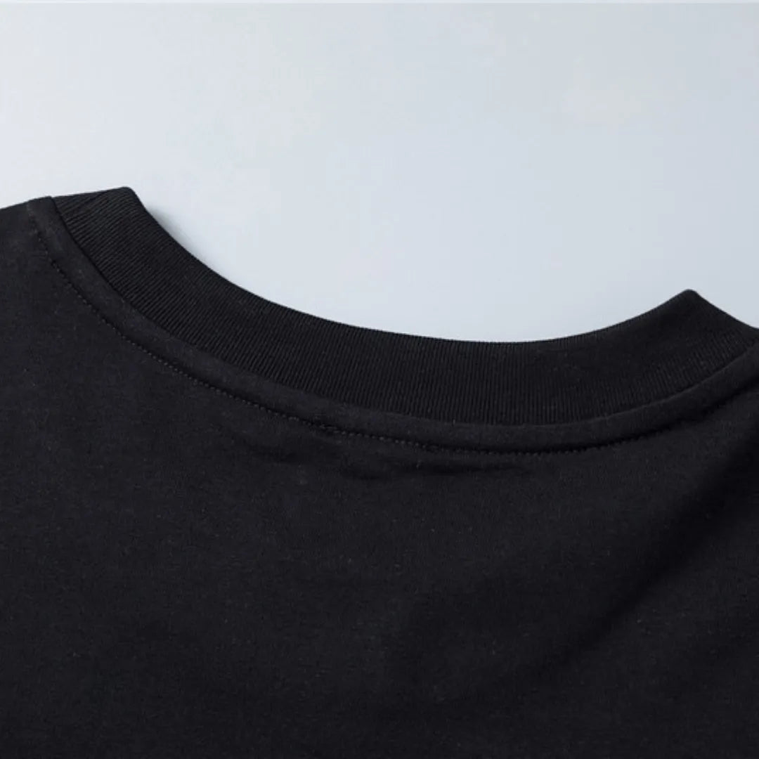 BUR Check Label T-Shirt in Black - 383 - bbr0000383 image 7
