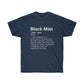 Black Men Definition Men T-Shirt - Navy, 3XL image