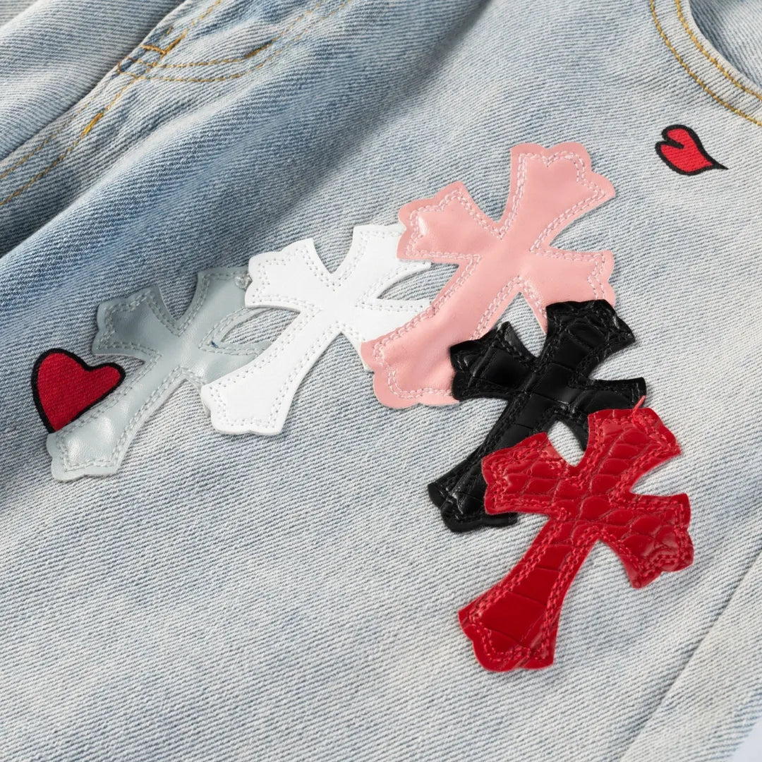 CH Cross Patch Jeans - CH0114 image 3