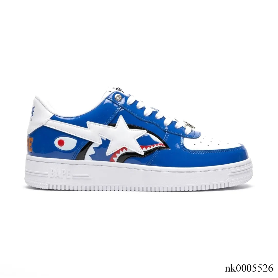 Bapesta Low M1 'Shark Face - Blue' Shoes Sneakers - nk0005526 image 0