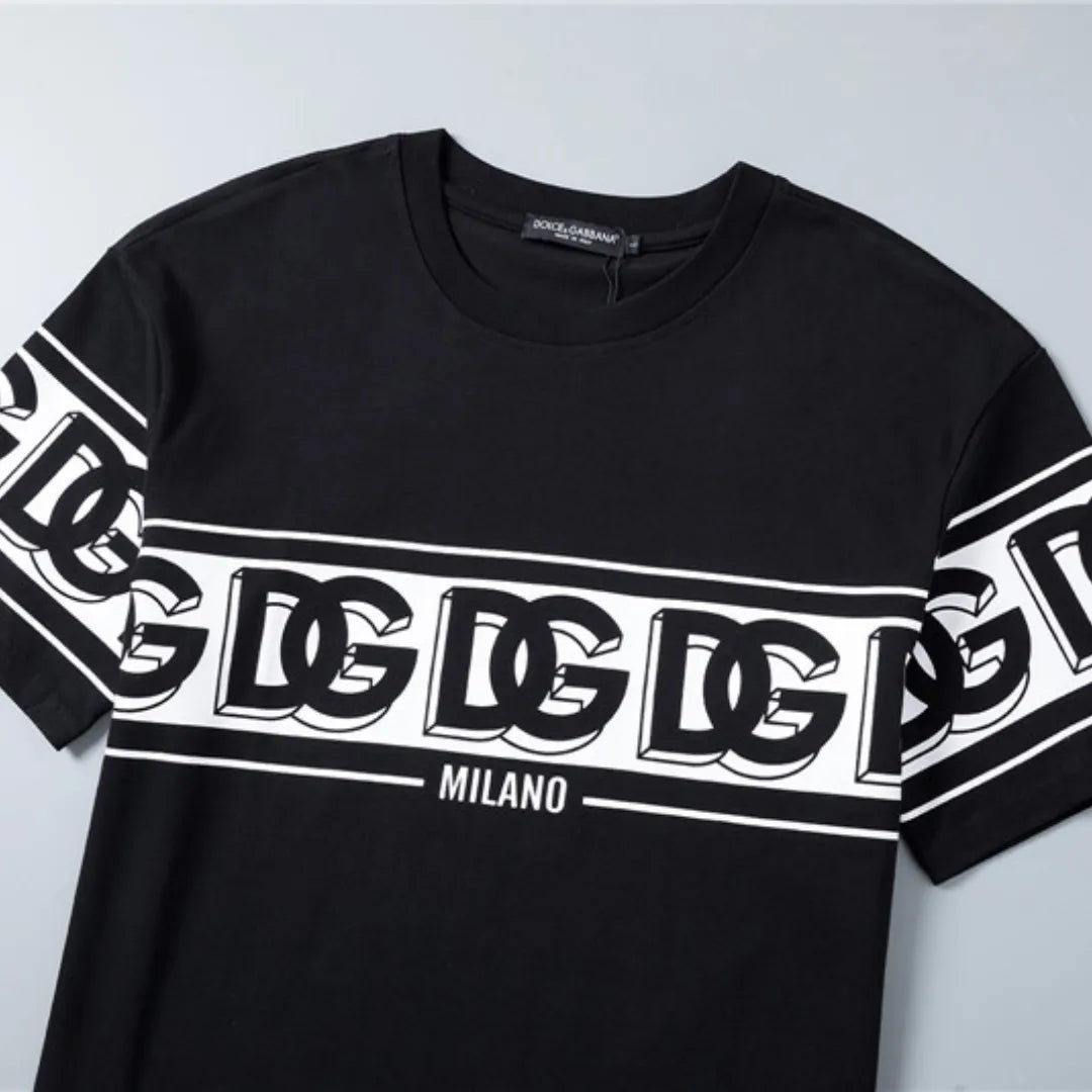 D&amp;G Logo Milano T-shirt in Black - 110 - dng0000110 image 4