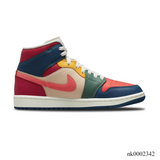 AJ 1 Mid SE Multi Color Shoes Sneakers – nk0002342