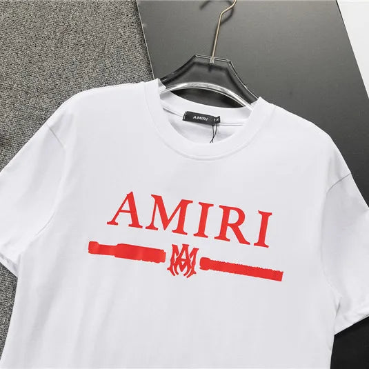 AM Logo-print Cotton T-shirt in White - 278 - ami0000278 image 10