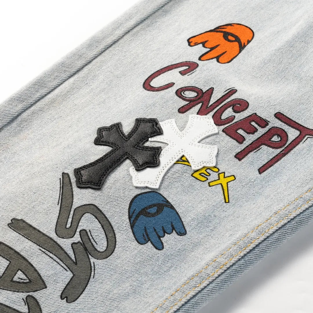 CH Cross Patch Jeans - CH0114 image 10