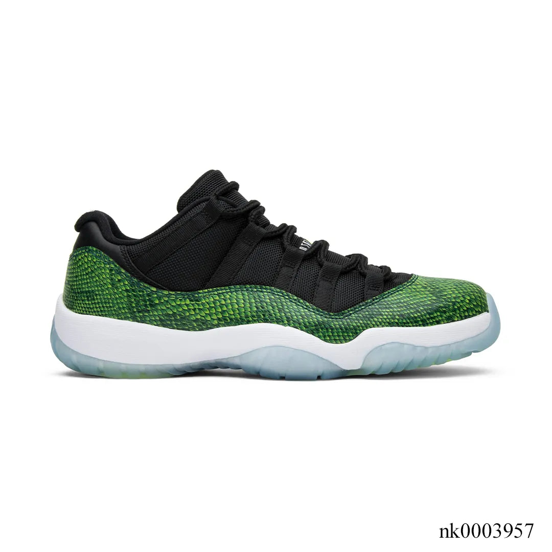 AJ 11 Low Green Snakeskin Shoes Sneakers – nk0003957