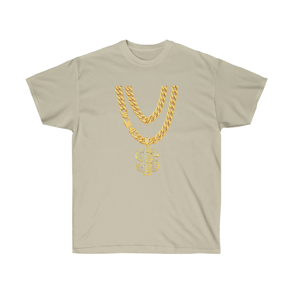 Necklace Dollar Men T-Shirt - Sand, 3XL image