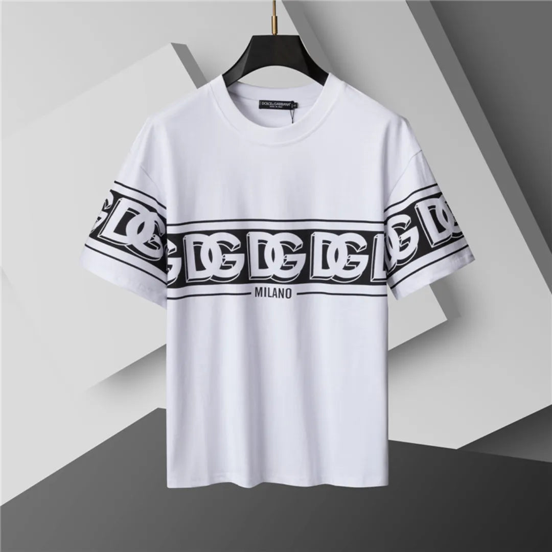 D&G Logo DG Print T-shirt in White - 111 - dng0000111 image 1