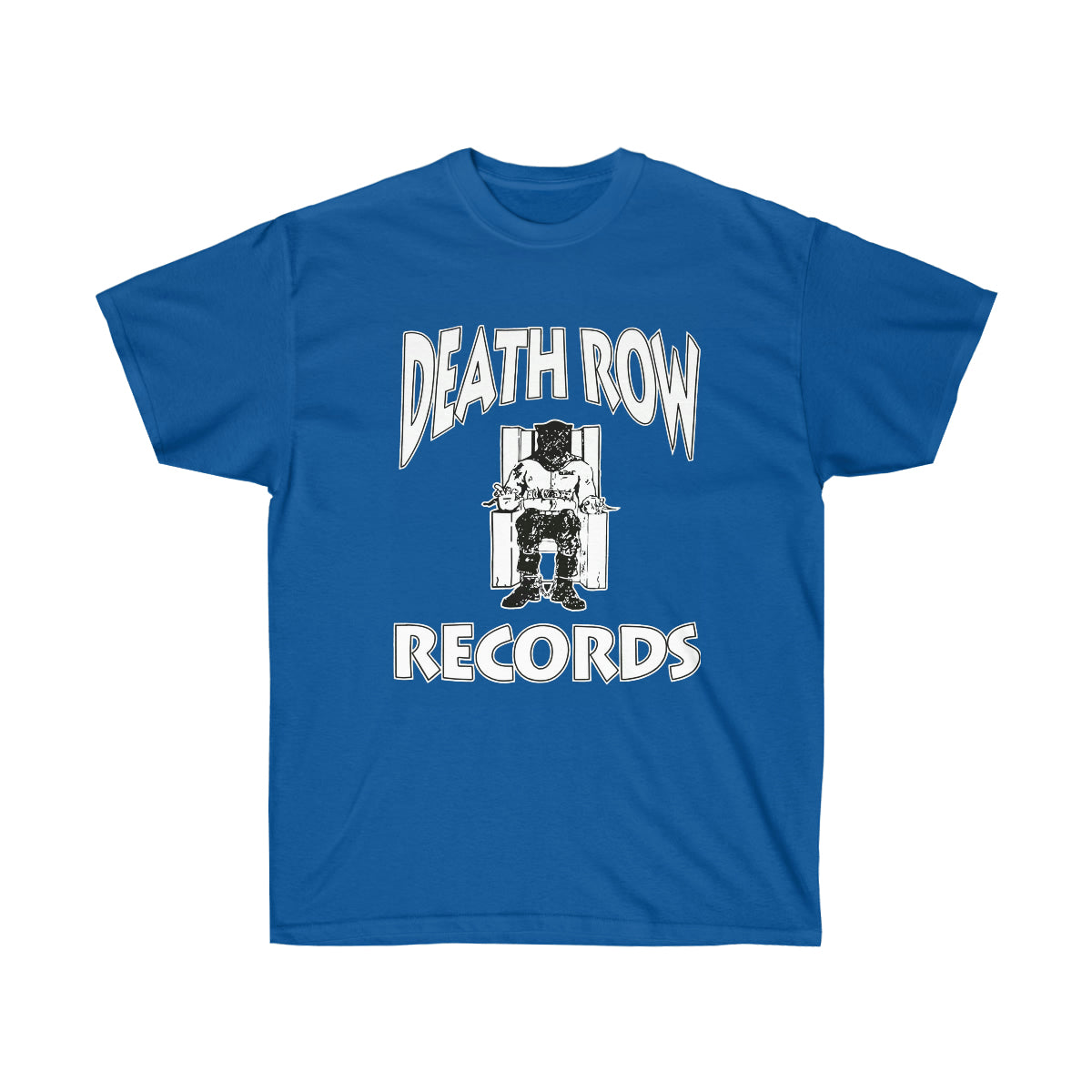 White Death Row Men T-Shirt - Royal, 3XL image
