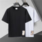 BUR Check Label T-Shirt in Black - 383 - bbr0000383 image 3