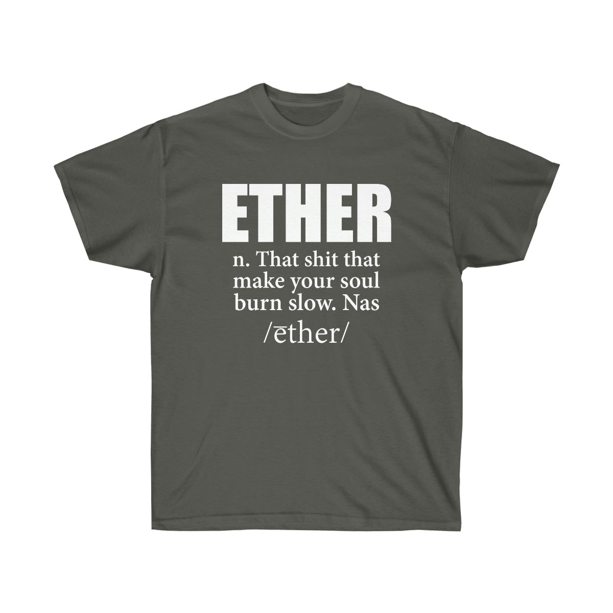 Ether Nas Men T-Shirt - Charcoal, 3XL image