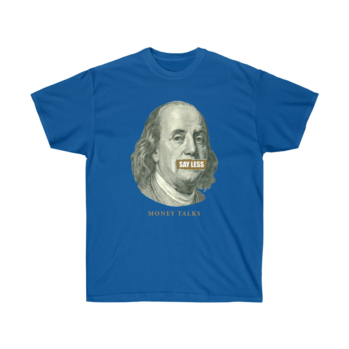 Say Less Money Talks Men T-Shirt - Royal, L image
