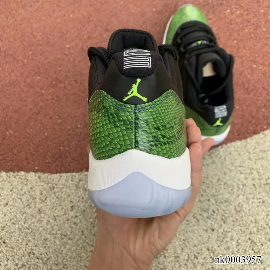 AJ 11 Low Green Snakeskin Shoes Sneakers – nk0003957