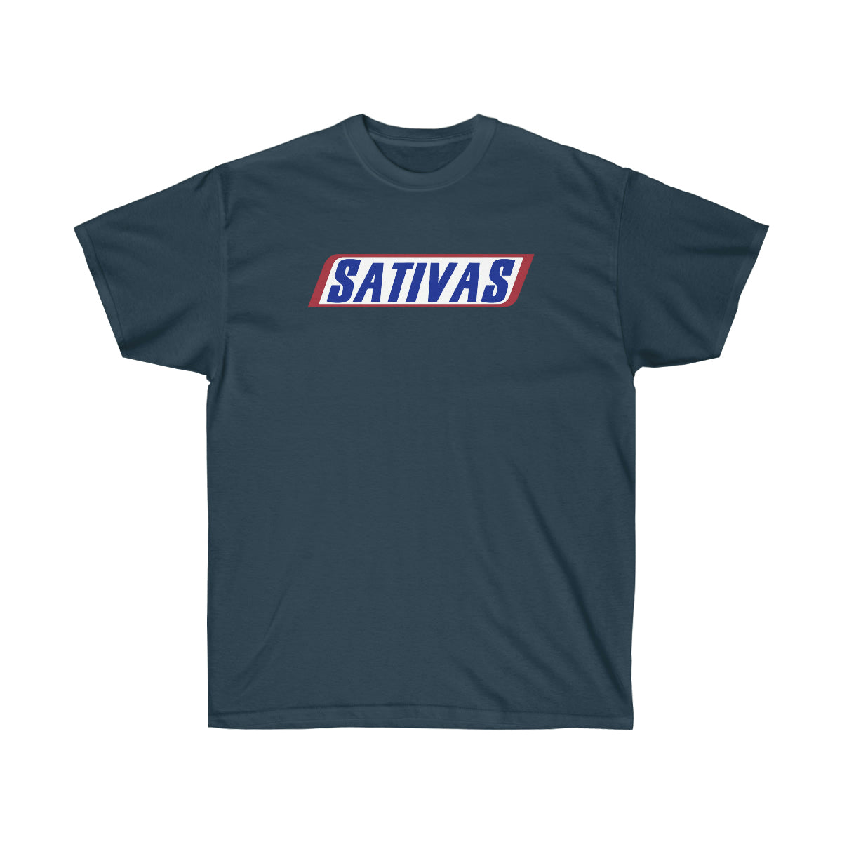 Sativas Color Men T-Shirt - Blue Dusk, L image
