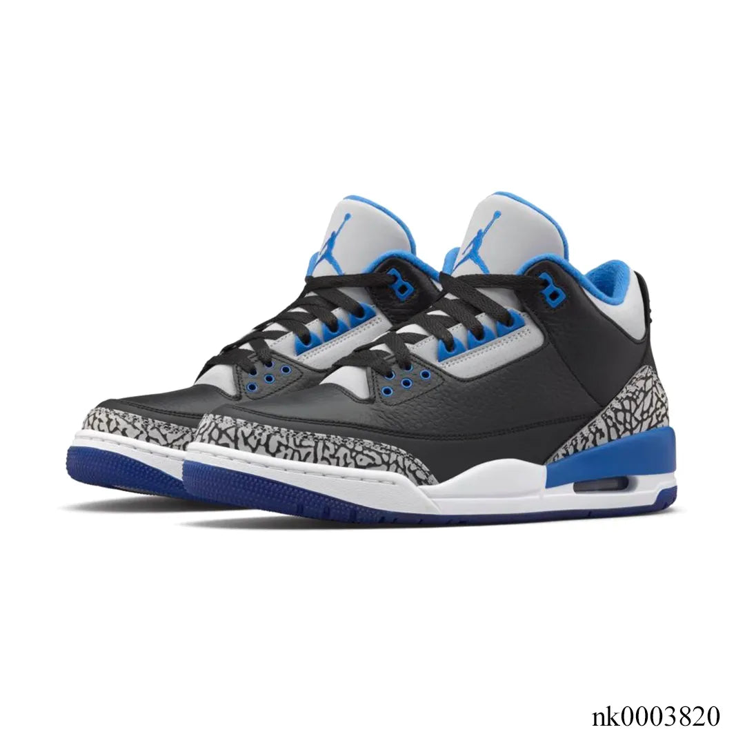 AJ 3 Sport Blue Shoes Sneakers – nk0003820