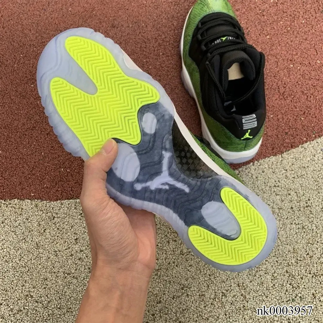 AJ 11 Low Green Snakeskin Shoes Sneakers – nk0003957