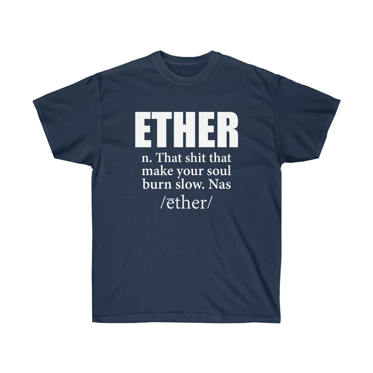Ether Nas Men T-Shirt - Navy, S image