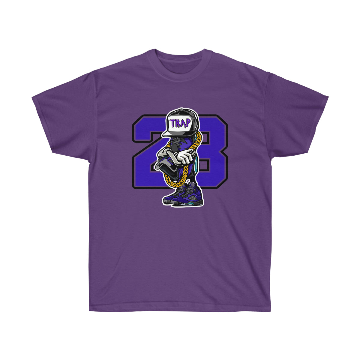 Trap Life JD 23 Men T-Shirt - Purple, M image